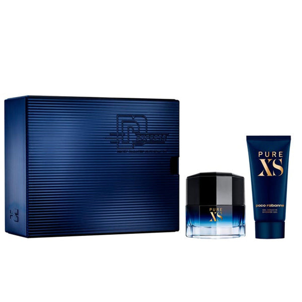 Perfume Set Paco Rabanne Pure XS EDT 100ml + Gel 100ml Hombre