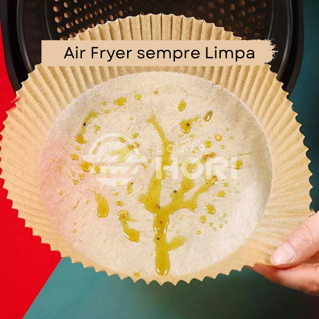 Forro de Papel Antiaderente Para Air Fryer