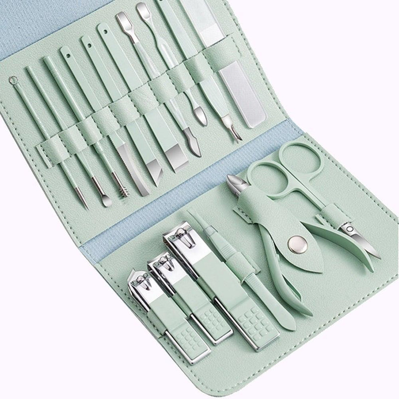 Kit 16 Em 1 de Manicure e Pedicure Profissional