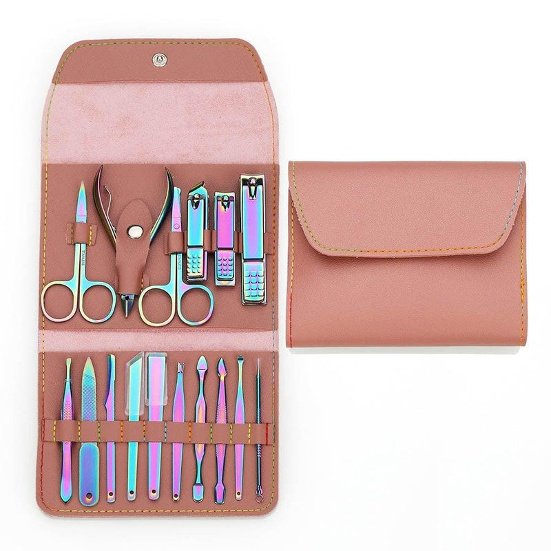 Kit 16 Em 1 de Manicure e Pedicure Profissional