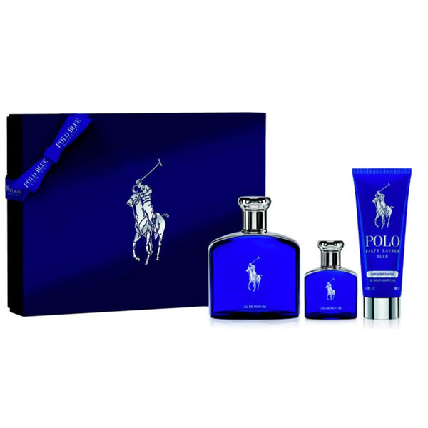 Set Ralph Lauren Polo Blue EDP 125ml + 40ml + 100ml